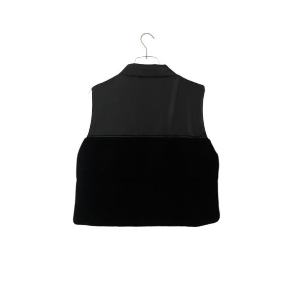 RSQ Womens PU Faux Leather Sherpa Lined Moto Vest Black Size Large Tillys L New - Picture 3 of 9